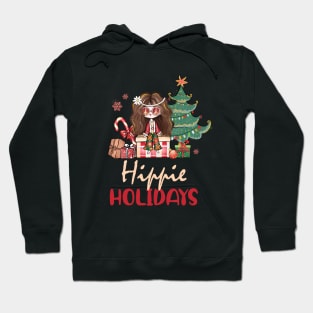 Hippie Holidays Christmas Hoodie